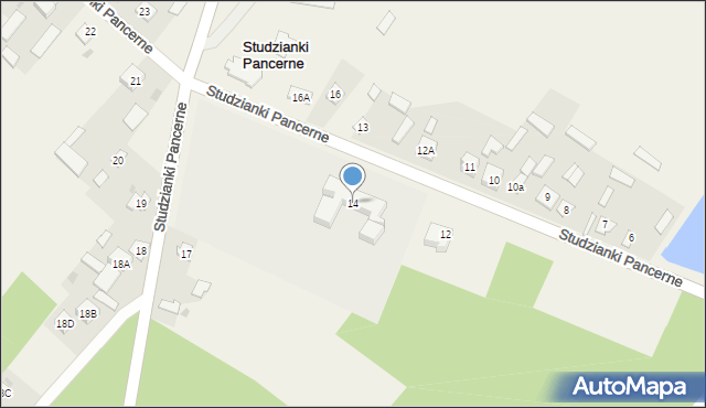 Studzianki Pancerne, Studzianki Pancerne, 14, mapa Studzianki Pancerne