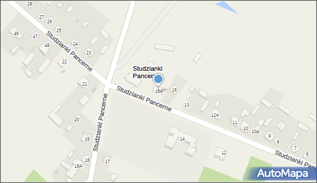 Studzianki Pancerne, Studzianki Pancerne, 16A, mapa Studzianki Pancerne