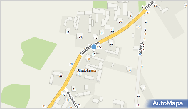 Studzianna, Studzianna, 15, mapa Studzianna