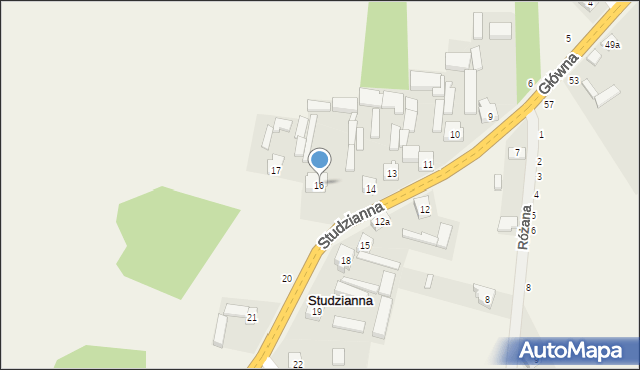 Studzianna, Studzianna, 16, mapa Studzianna