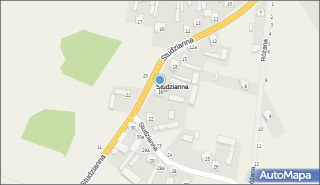 Studzianna, Studzianna, 19, mapa Studzianna