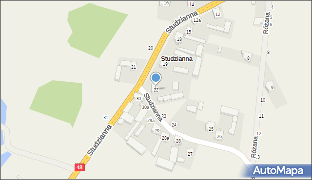 Studzianna, Studzianna, 22, mapa Studzianna