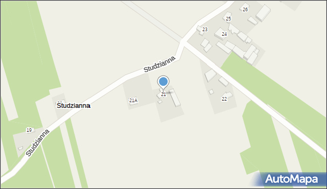 Studzianna, Studzianna, 21, mapa Studzianna