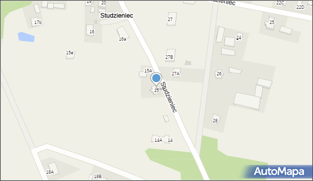 Studzieniec, Studzieniec, 15, mapa Studzieniec