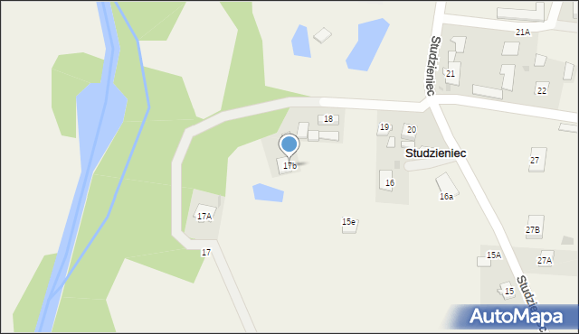 Studzieniec, Studzieniec, 17b, mapa Studzieniec