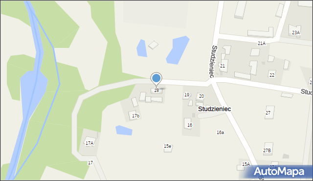 Studzieniec, Studzieniec, 18, mapa Studzieniec