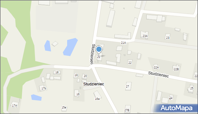 Studzieniec, Studzieniec, 21, mapa Studzieniec