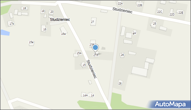 Studzieniec, Studzieniec, 27A, mapa Studzieniec