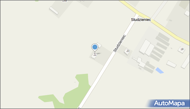 Studzieniec, Studzieniec, 21, mapa Studzieniec