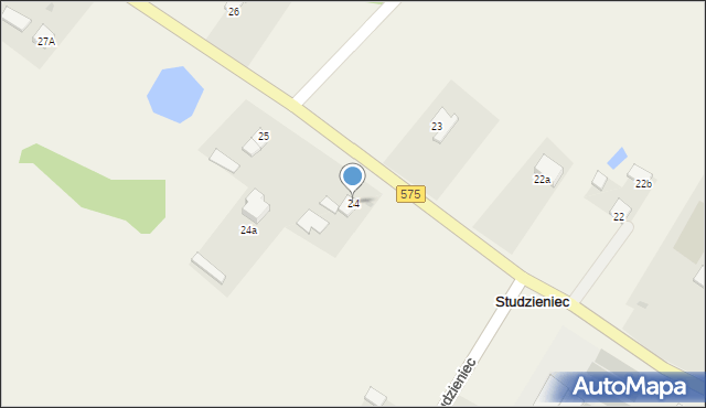 Studzieniec, Studzieniec, 24, mapa Studzieniec