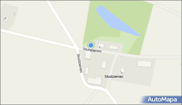 Studzieniec, Studzieniec, 7, mapa Studzieniec