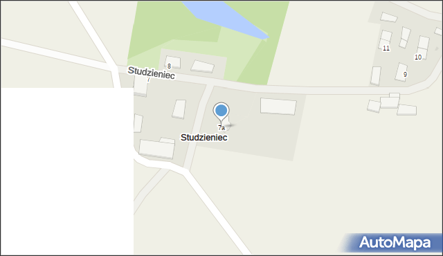 Studzieniec, Studzieniec, 7a, mapa Studzieniec