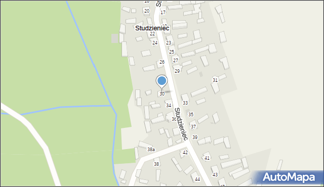 Studzieniec, Studzieniec, 30, mapa Studzieniec