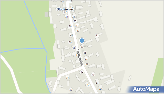 Studzieniec, Studzieniec, 33, mapa Studzieniec