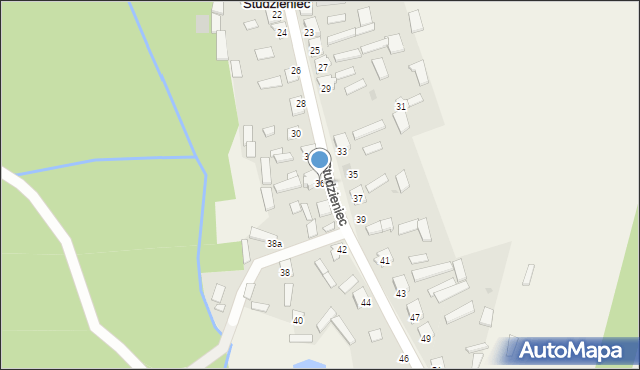 Studzieniec, Studzieniec, 36, mapa Studzieniec