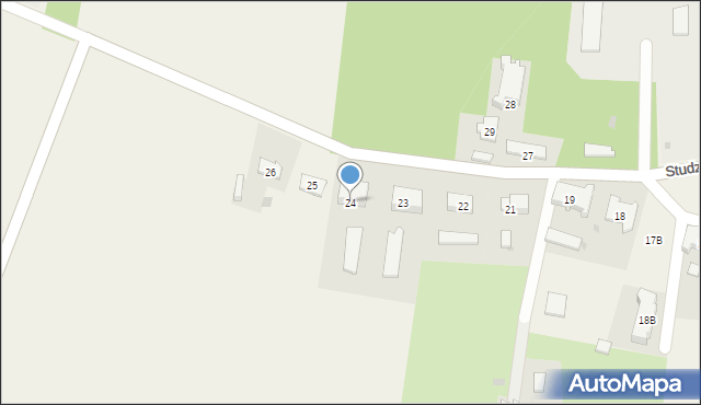 Studzieniec, Studzieniec, 24, mapa Studzieniec