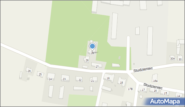 Studzieniec, Studzieniec, 28, mapa Studzieniec