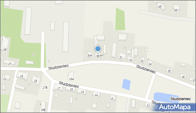 Studzieniec, Studzieniec, 30, mapa Studzieniec