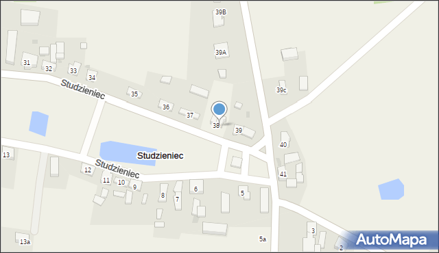 Studzieniec, Studzieniec, 38a, mapa Studzieniec