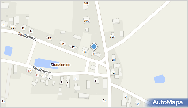 Studzieniec, Studzieniec, 39, mapa Studzieniec