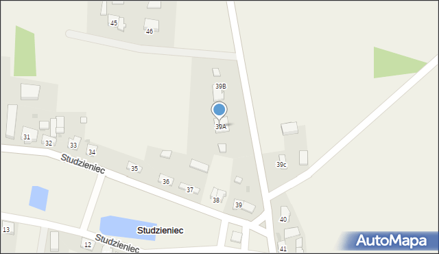 Studzieniec, Studzieniec, 39A, mapa Studzieniec