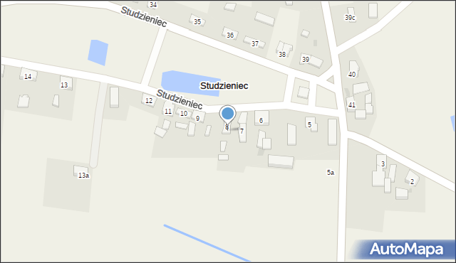 Studzieniec, Studzieniec, 8a, mapa Studzieniec