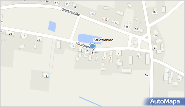 Studzieniec, Studzieniec, 9, mapa Studzieniec