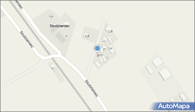 Studzieniec, Studzieniec, 18, mapa Studzieniec