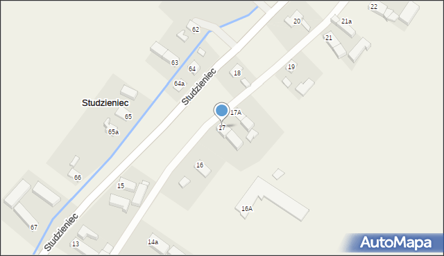 Studzieniec, Studzieniec, 17, mapa Studzieniec