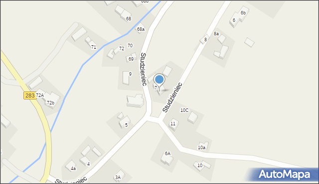 Studzieniec, Studzieniec, 7a, mapa Studzieniec