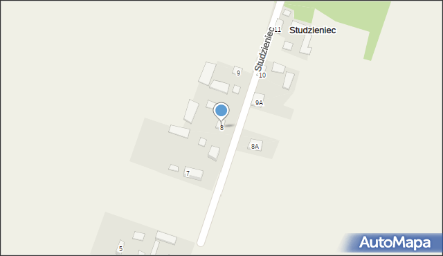 Studzieniec, Studzieniec, 8, mapa Studzieniec