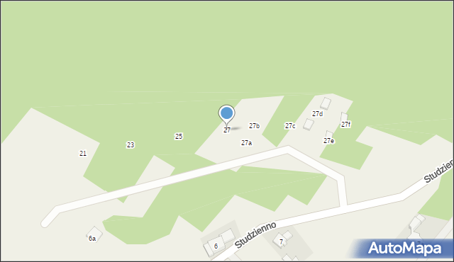 Studzienno, Studzienno, 27, mapa Studzienno