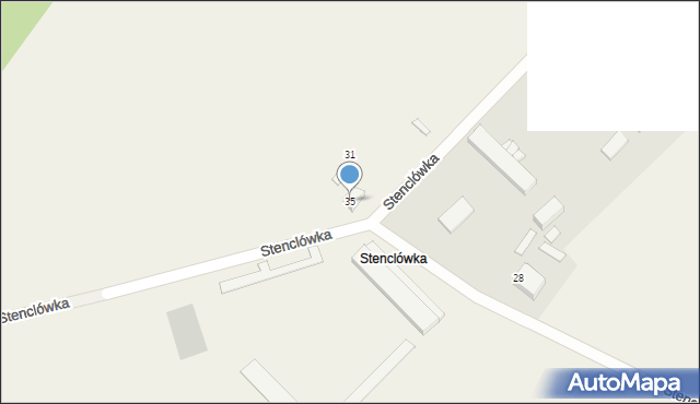 Studzionka, Stenclówka, 35, mapa Studzionka