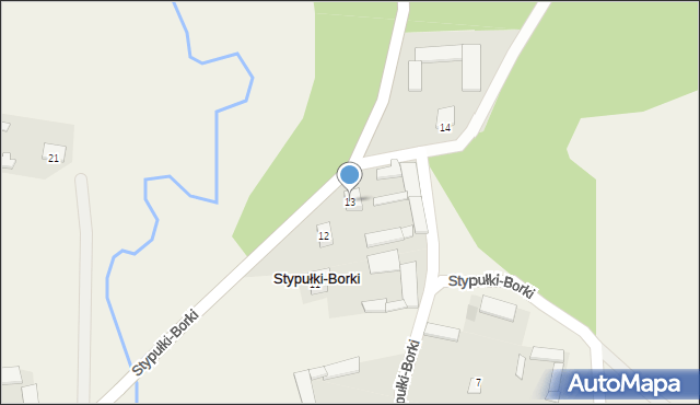 Stypułki-Borki, Stypułki-Borki, 13, mapa Stypułki-Borki
