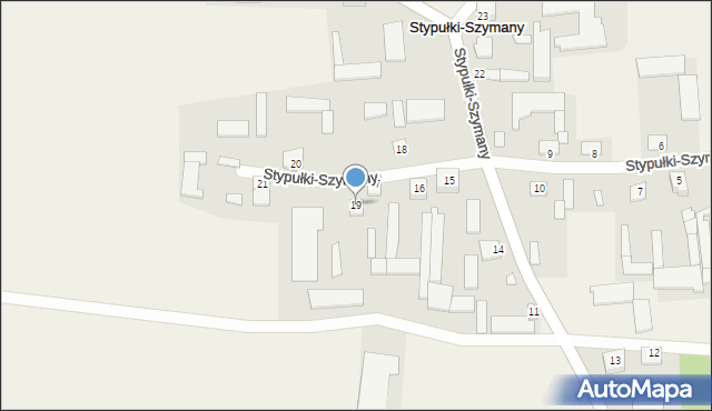 Stypułki-Szymany, Stypułki-Szymany, 19, mapa Stypułki-Szymany