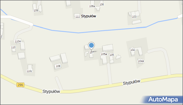 Stypułów, Stypułów, 107, mapa Stypułów