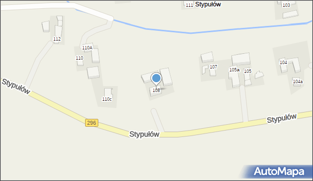 Stypułów, Stypułów, 108, mapa Stypułów