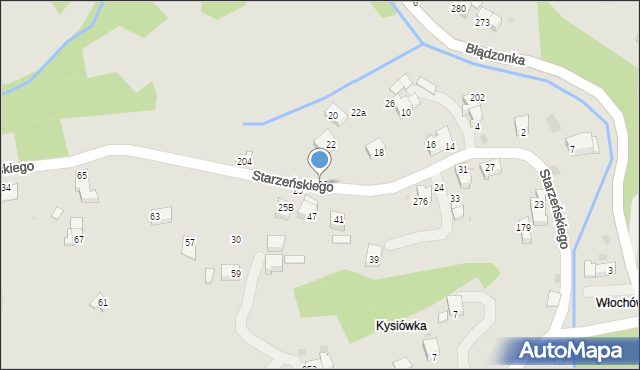 Sucha Beskidzka, Starzeńskiego Aleksandra, 289, mapa Sucha Beskidzka