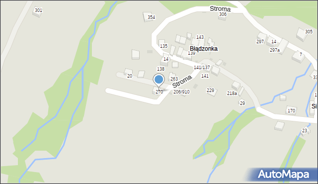 Sucha Beskidzka, Stroma, 22, mapa Sucha Beskidzka