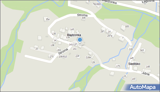 Sucha Beskidzka, Stroma, 29, mapa Sucha Beskidzka