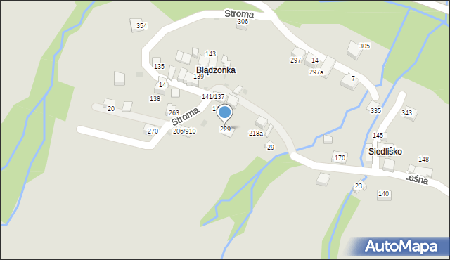 Sucha Beskidzka, Stroma, 33, mapa Sucha Beskidzka