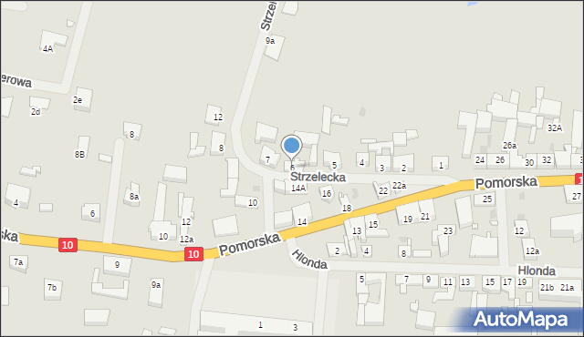 Suchań, Strzelecka, 6, mapa Suchań