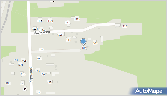 Suchedniów, Stokowiec, 102, mapa Suchedniów