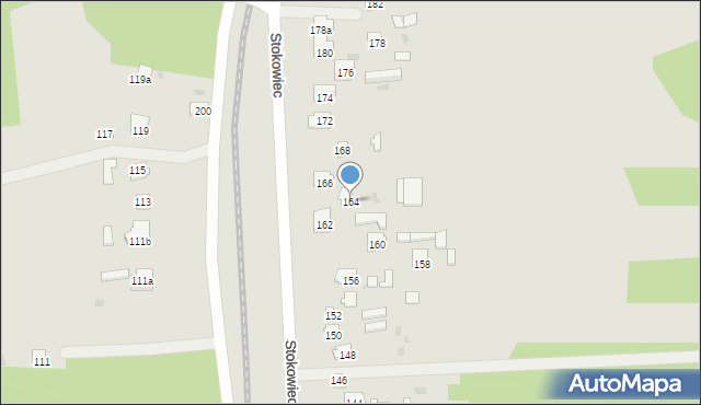 Suchedniów, Stokowiec, 164, mapa Suchedniów