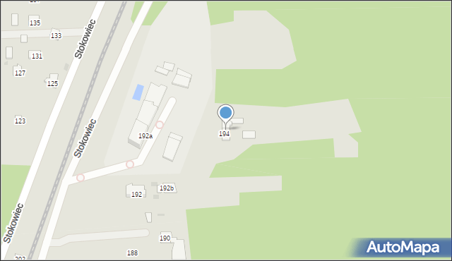 Suchedniów, Stokowiec, 196, mapa Suchedniów