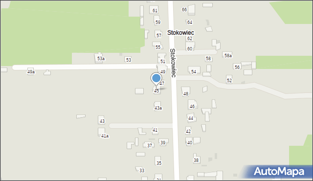 Suchedniów, Stokowiec, 45, mapa Suchedniów