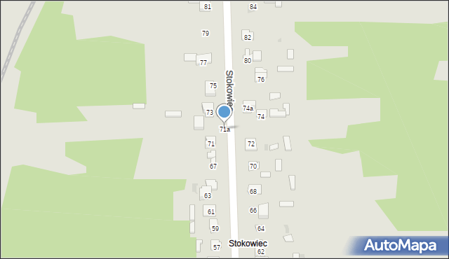 Suchedniów, Stokowiec, 71a, mapa Suchedniów