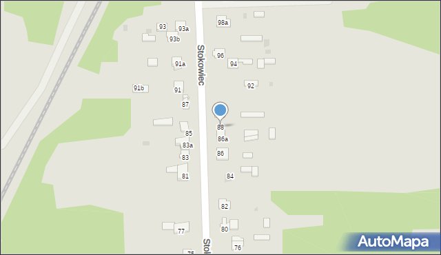 Suchedniów, Stokowiec, 88, mapa Suchedniów