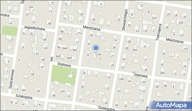 Sulejówek, Stalowa, 1, mapa Sulejówek