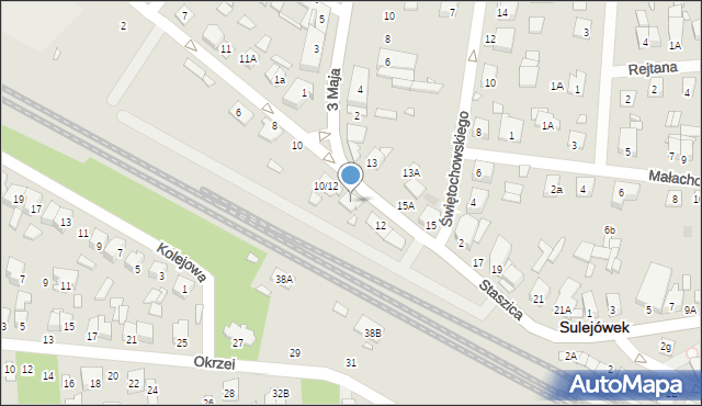 Sulejówek, Staszica Stanisława, 14, mapa Sulejówek